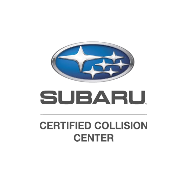 subaru certified collision repair logo