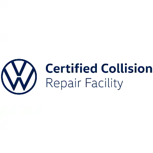 larger vw certified collision repair logo