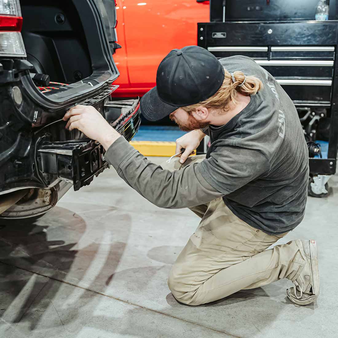 Certified B Street collision repair technician