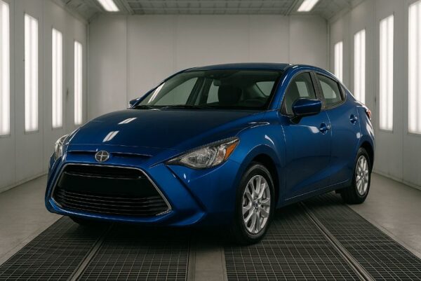 Dark Blue Toyota Scion-Toyota certified collision repair Bstreet collision